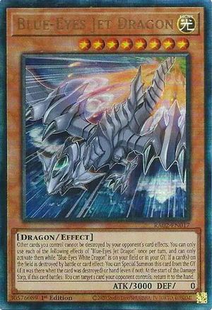 Blue-Eyes Jet Dragon (PUR) (RA02-EN017) - 25th Anniversary Rarity Collection II 1st Edition