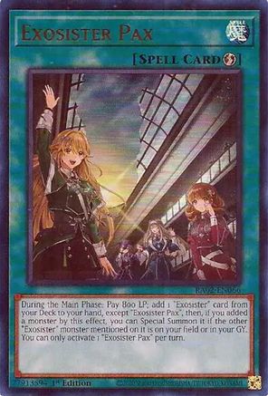 Exosister Pax (UR) (RA02-EN066) - 25th Anniversary Rarity Collection II 1st Edition