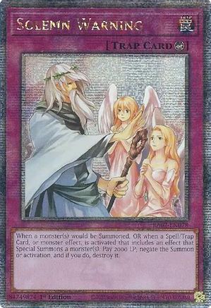 Solemn Warning (Quarter Century Secret Rare) [RA02 - RA02-EN078]