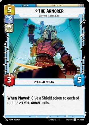 The Armorer - Survival Is Strength (047/262) - Shadows of the Galaxy Foil