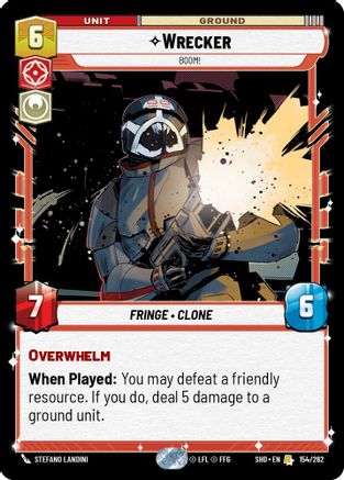 Wrecker - Boom! (154/262) - Shadows of the Galaxy Foil