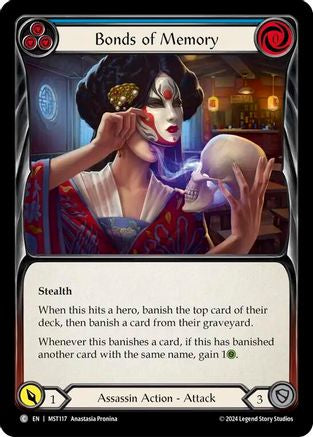 Bonds of Memory (Blue) (MST117) - Part the Mistveil Rainbow Foil