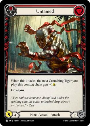 Untamed (Red) (MST185) - Part the Mistveil Rainbow Foil