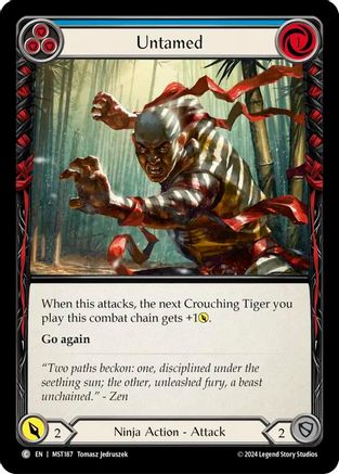 Untamed (Blue) (MST187) - Part the Mistveil Rainbow Foil