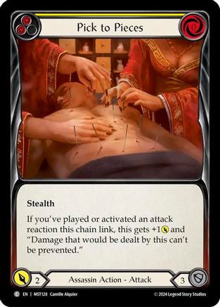 Pick to Pieces (Yellow) (MST128) - Part the Mistveil Rainbow Foil