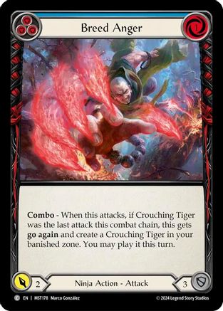 Breed Anger (Blue) (MST178) - Part the Mistveil Rainbow Foil