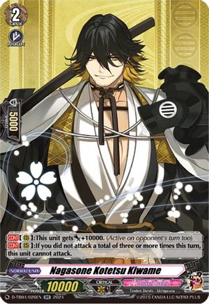 Nagasone Kotetsu Kiwame (D-TB04/026EN) - D-TB04: Touken Ranbu ONLINE 2023