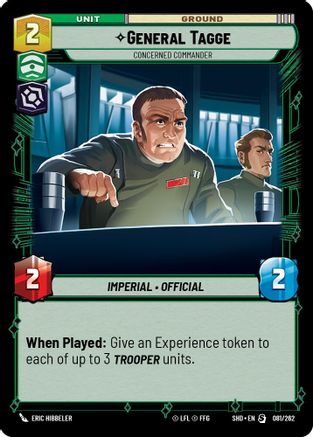 General Tagge - Concerned Commander (081/262) - Shadows of the Galaxy