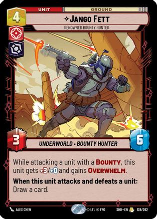 Jango Fett - Renowned Bounty Hunter (138/262) - Shadows of the Galaxy Foil