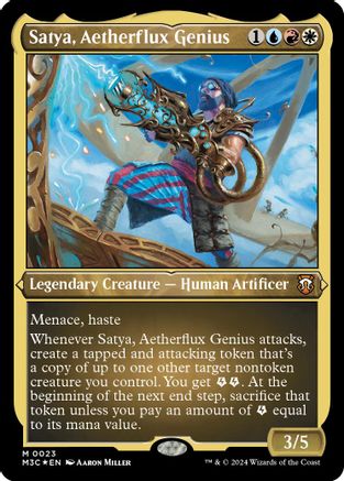 Satya, Aetherflux Genius (Foil Etched) [M3C - 23]