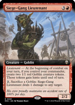 Siege-Gang Lieutenant (Extended Art) (Ripple Foil) [M3C - 61]