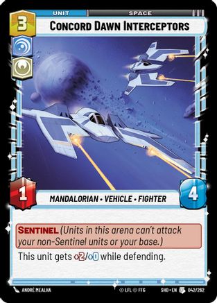 Concord Dawn Interceptors (042/262) - Shadows of the Galaxy Foil