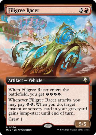 Filigree Racer (Extended Art) (Ripple Foil) [M3C - 56]