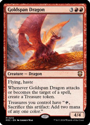 Goldspan Dragon (Ripple Foil) [M3C - 212]