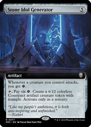 Stone Idol Generator (Extended Art) (Ripple Foil) [M3C - 77]