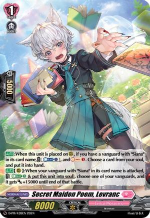 Secret Maiden Poem, Levranc (Foil) (D-PR/439EN) - D Promo Cards
