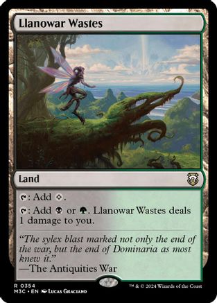 Llanowar Wastes (Ripple Foil) [M3C - 354]
