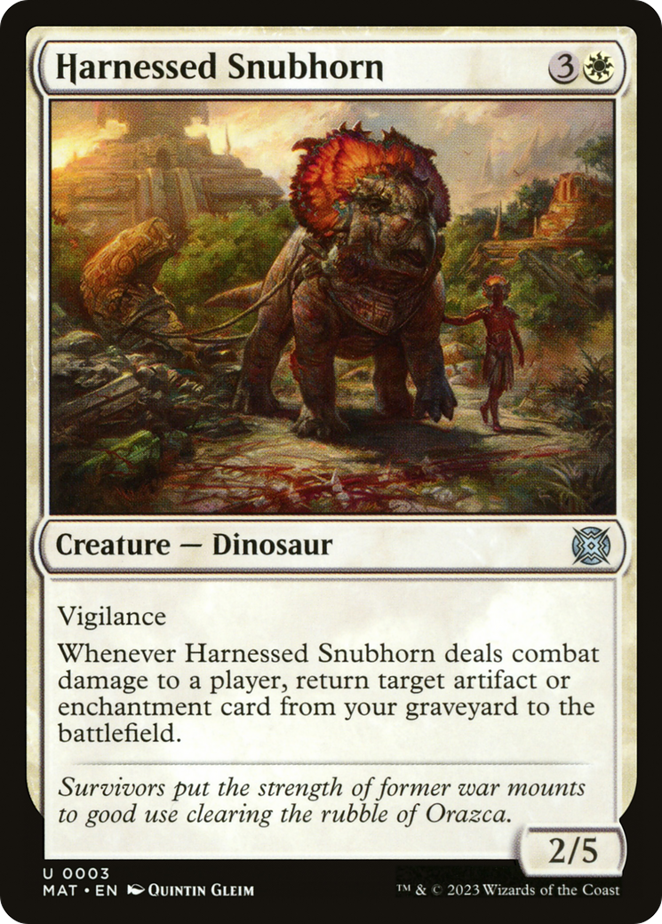 Harnessed Snubhorn [MAT - 3]
