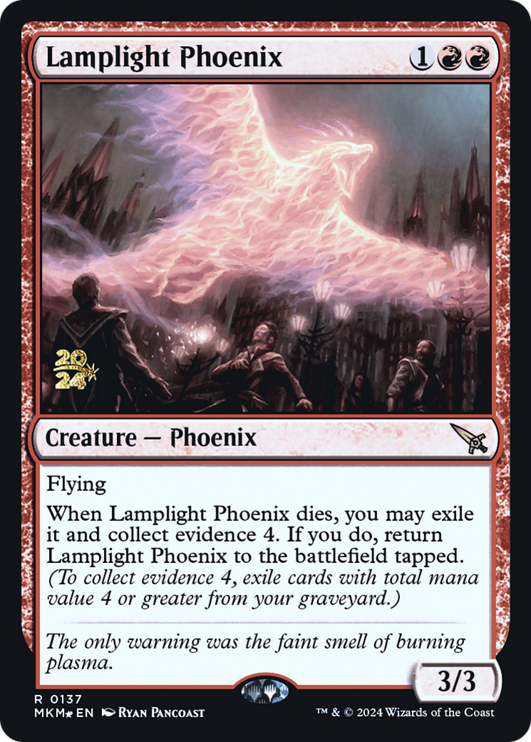 Lamplight Phoenix (PRE-137) - Murders at Karlov Manor Promos Foil