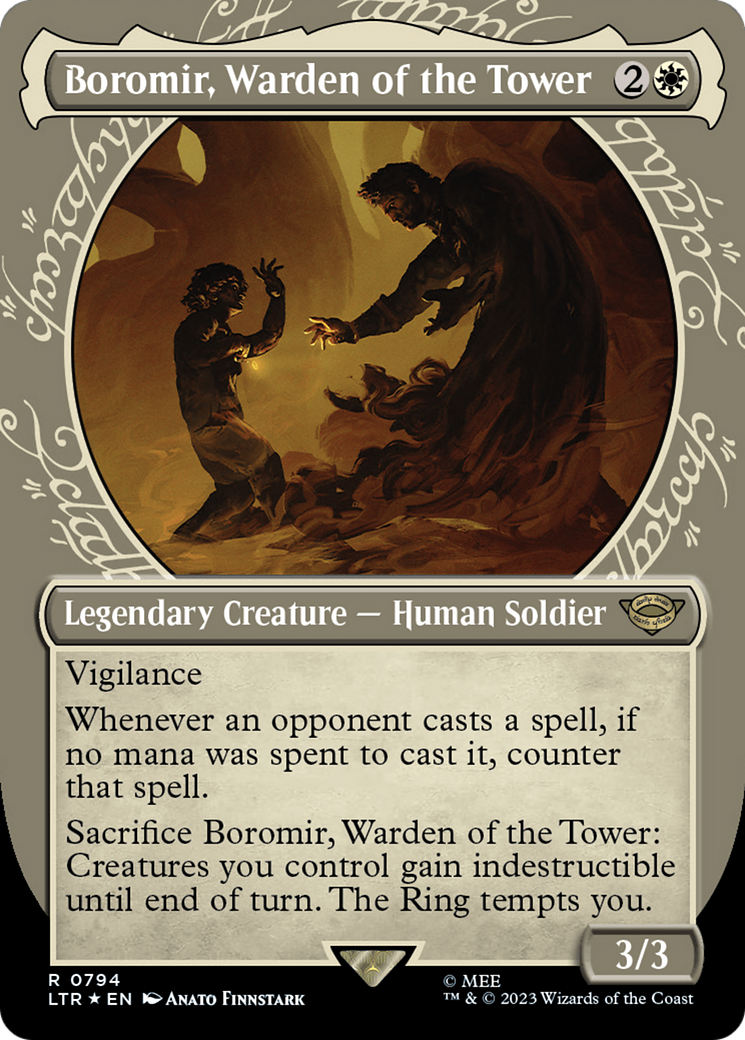 Boromir, Warden of the Tower (Showcase) (Surge Foil) [LTR - 794]