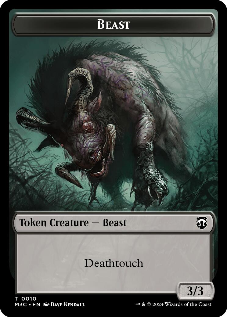 Beast (0010) // Shapeshifter (0008) Double-Sided Token [M3C - 10 // 8]