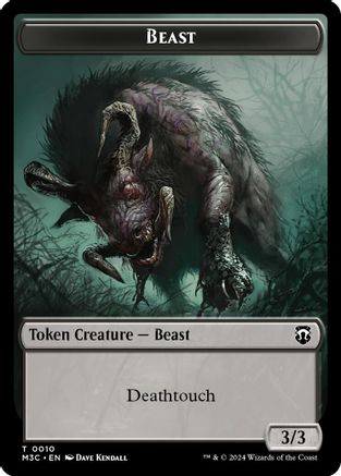 Beast (0010) // Shapeshifter (0008) Double-Sided Token [M3C - 10 // 8]