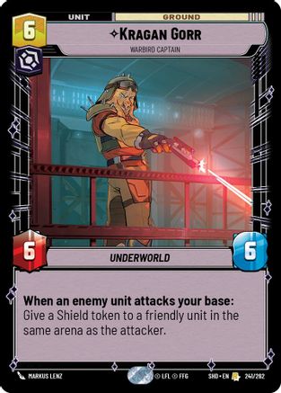 Kragan Gorr - Warbird Captain (241/262) - Shadows of the Galaxy Foil