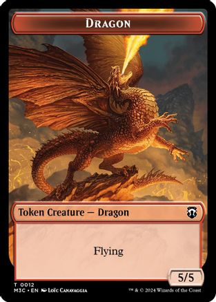 Dragon // Shapeshifter (0008) Double-Sided Token [M3C - 12 // 8]