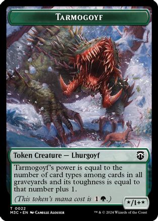 Tarmogoyf // Saproling Double-Sided Token [M3C - 22 // 21]