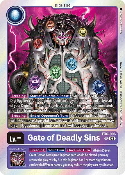 Gate of Deadly Sins [EX06 - EX6-006 R]
