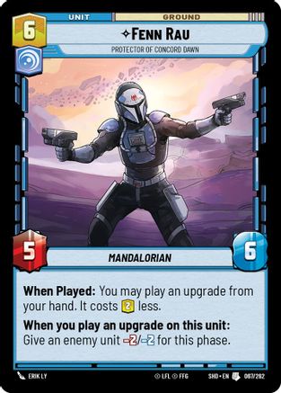 Fenn Rau - Protector of Concord Dawn (067/262) - Shadows of the Galaxy Foil