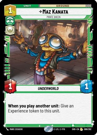 Maz Kanata - Pirate Queen (096/262) - Shadows of the Galaxy Foil