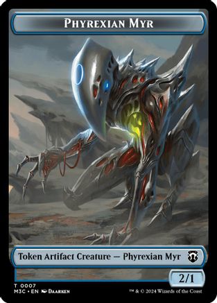 Phyrexian Myr (Ripple Foil)  // Servo Double-Sided Token [M3C - 7 // 33]