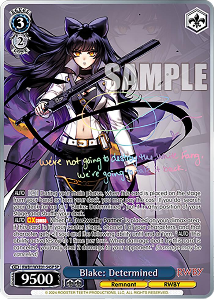 Blake: Determined (RWBY/WXE01-54SP SP) [RWBY: Premium Booster] – Larry's  Game Store
