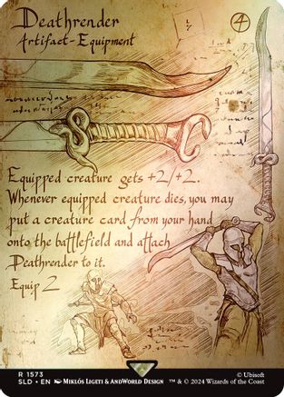 Deathrender (Rainbow Foil) (SLD-1573) - Secret Lair Drop Series Foil