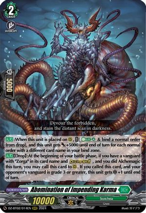 Abomination of Impending Karma [DZ-BT02 - DZ-BT02/014EN]