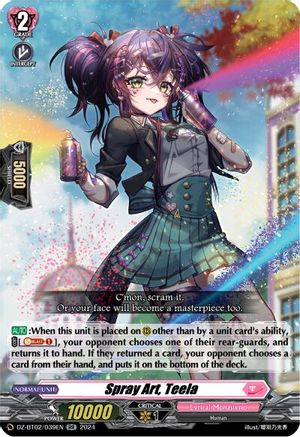Spray Art, Teela (DZ-BT02/039EN) - DZ-BT02: Illusionless Strife