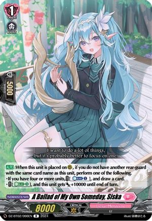 A Ballad of My Own Someday, Siska [DZ-BT02 - DZ-BT02/066EN]