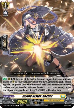 Divine Sister, Sorbet (DZ-BT02/102EN) - DZ-BT02: Illusionless Strife