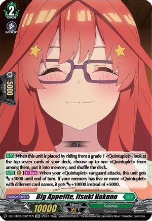 Big Appetite, Itsuki Nakano (EXC) [DZ-BT02 - DZ-BT02/EX27EN]