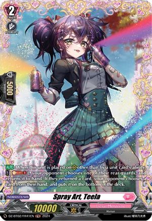 Spray Art, Teela (FR) (DZ-BT02/FR41EN) - DZ-BT02: Illusionless Strife