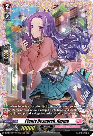Plenty Research, Norma (FR) (DZ-BT02/FR47EN) - DZ-BT02: Illusionless Strife