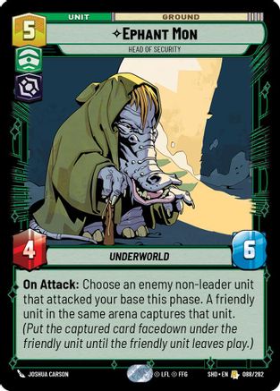 Ephant Mon - Head of Security (088/262) - Shadows of the Galaxy Foil