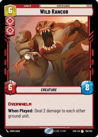 Wild Rancor (158/262) - Shadows of the Galaxy Foil