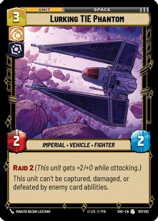 Lurking TIE Phantom (187/262) - Shadows of the Galaxy Foil