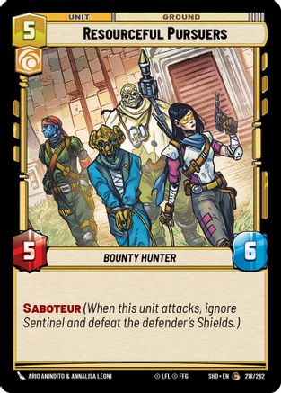 Resourceful Pursuers (218/262) - Shadows of the Galaxy Foil
