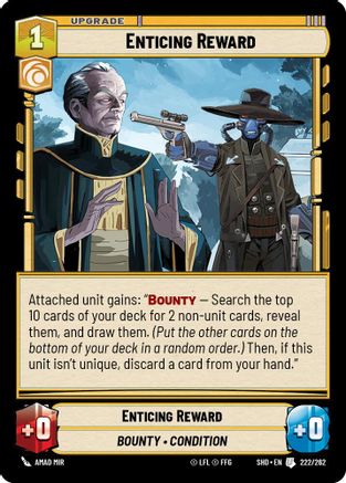 Enticing Reward (222/262) - Shadows of the Galaxy Foil