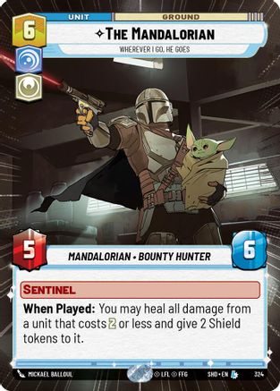 The Mandalorian - Wherever I Go, He Goes (Hyperspace) (324) - Shadows of the Galaxy Foil
