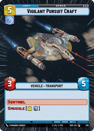 Vigilant Pursuit Craft (Hyperspace) (339) - Shadows of the Galaxy Foil