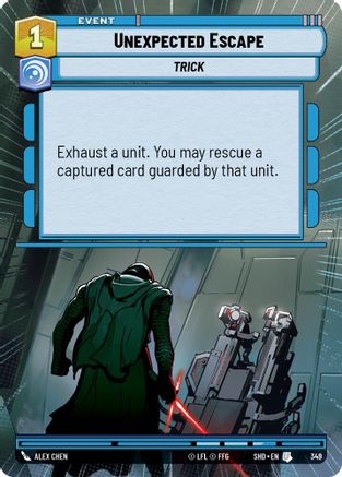 Unexpected Escape (Hyperspace) (349) - Shadows of the Galaxy Foil